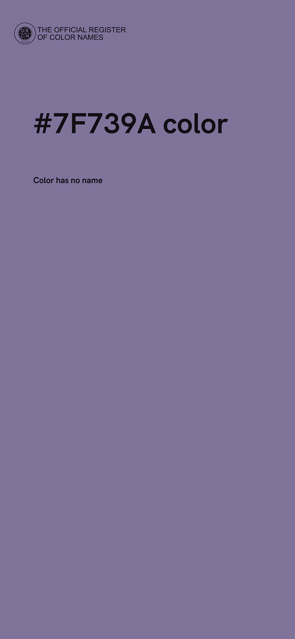 #7F739A color image