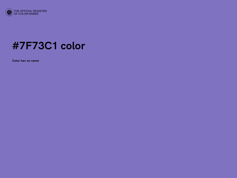#7F73C1 color image