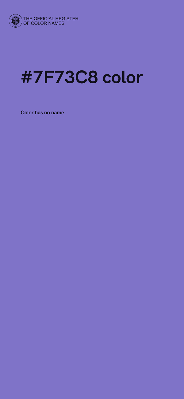 #7F73C8 color image