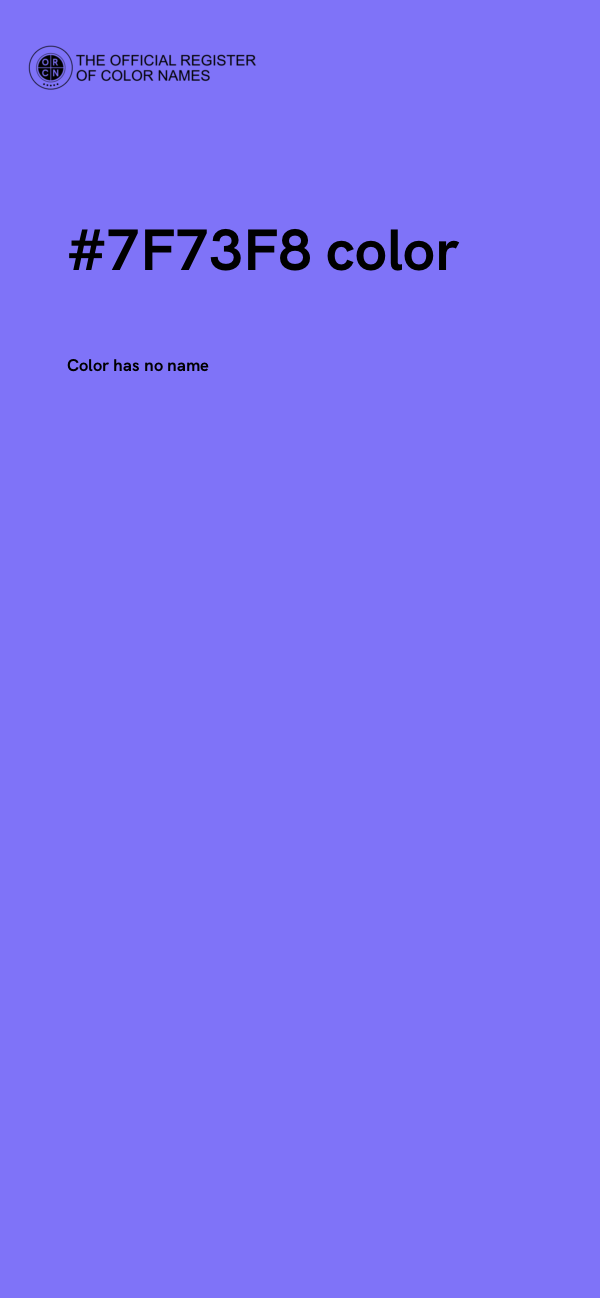 #7F73F8 color image