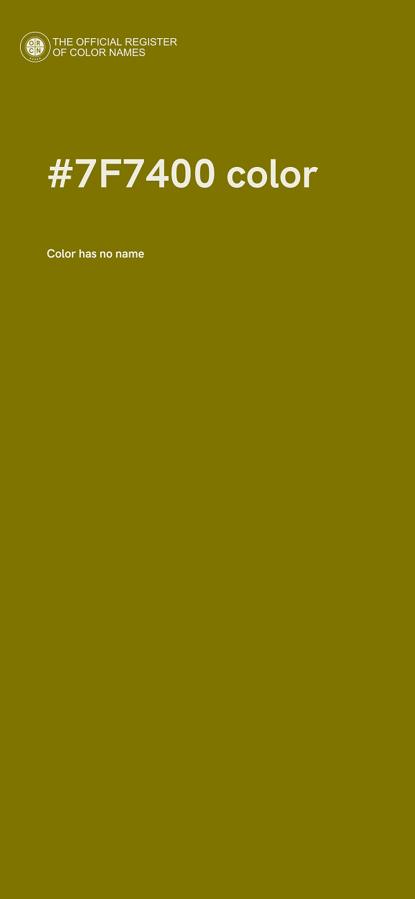 #7F7400 color image