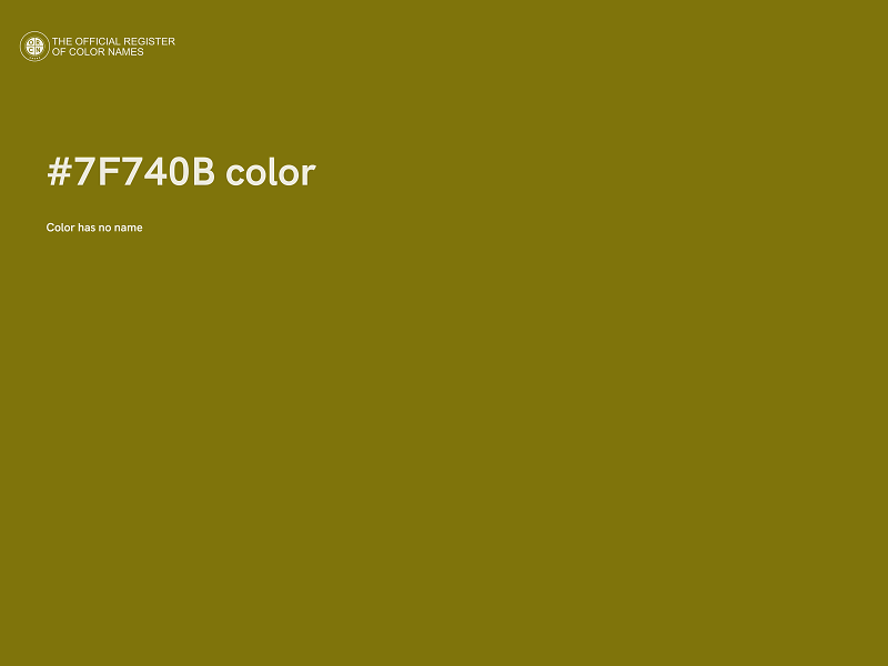 #7F740B color image