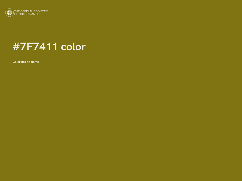 #7F7411 color image