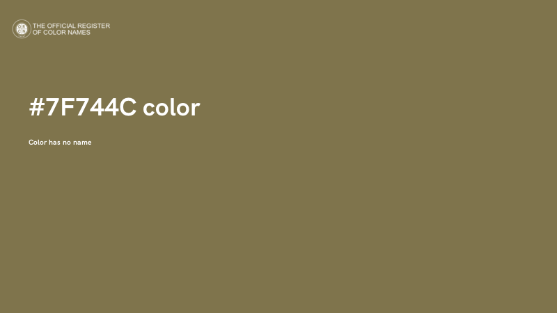 #7F744C color image