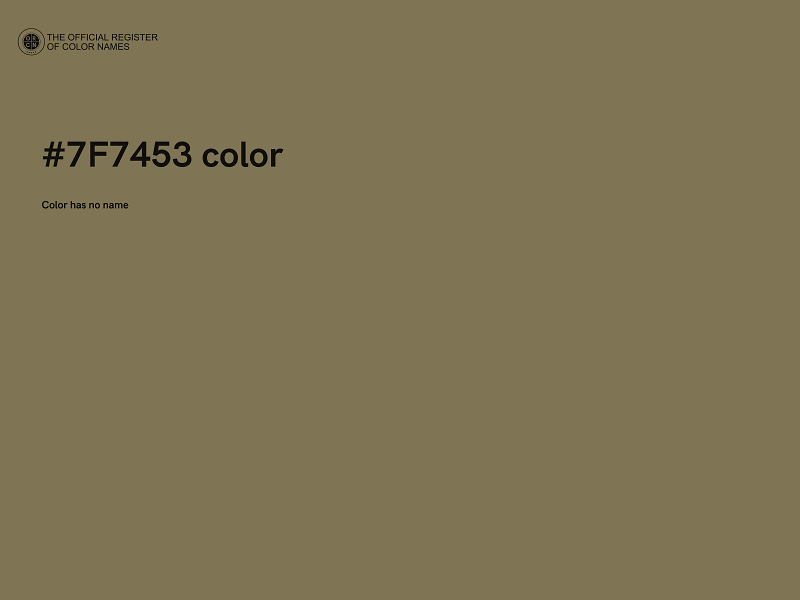 #7F7453 color image