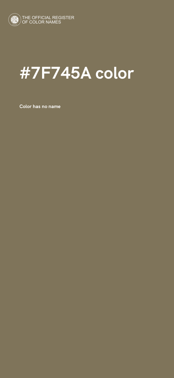#7F745A color image