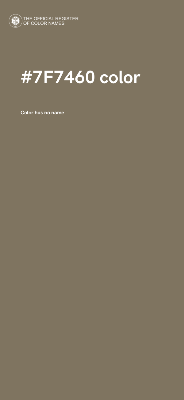 #7F7460 color image
