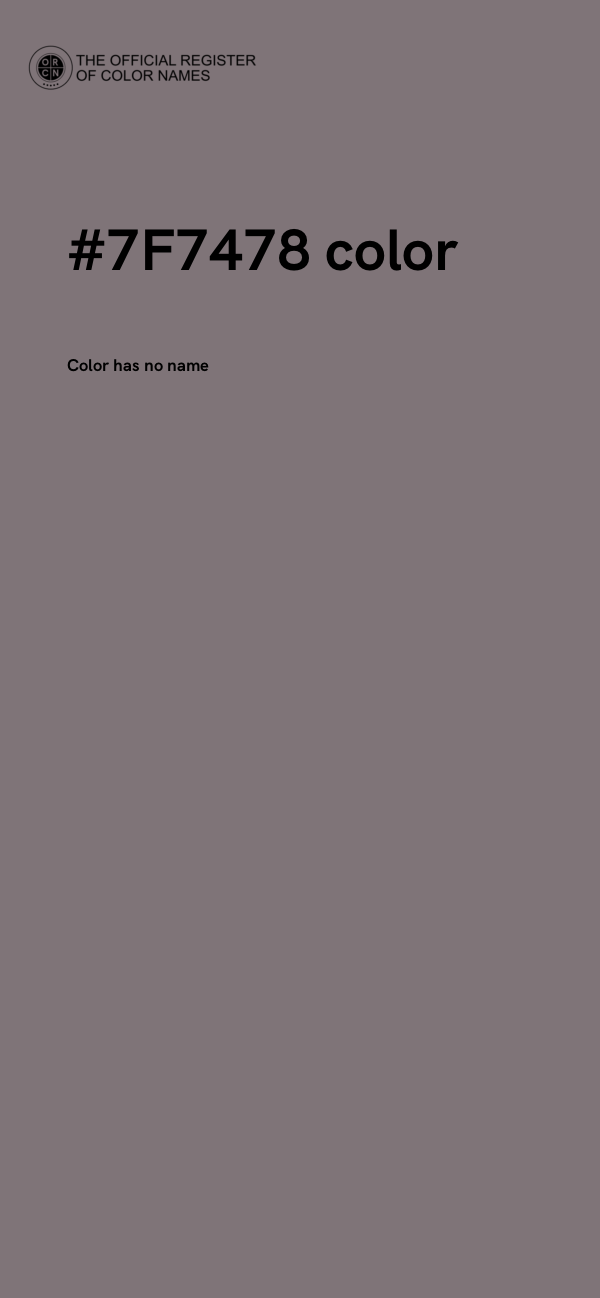 #7F7478 color image