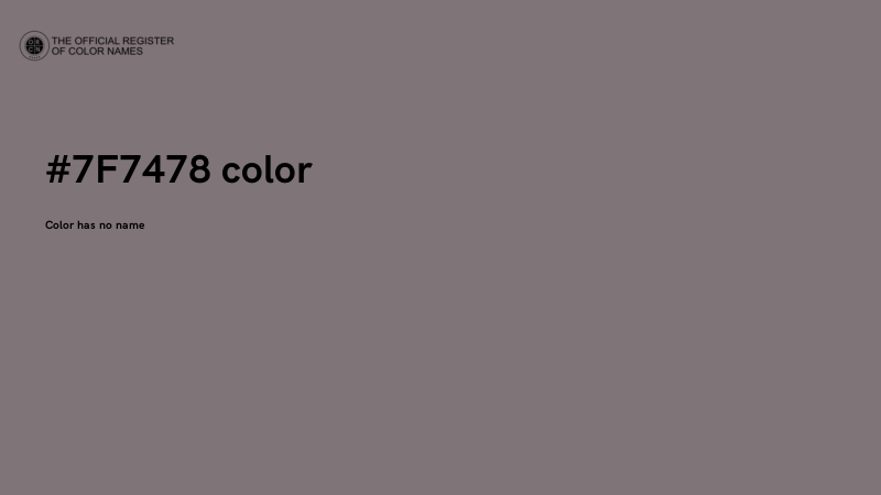 #7F7478 color image