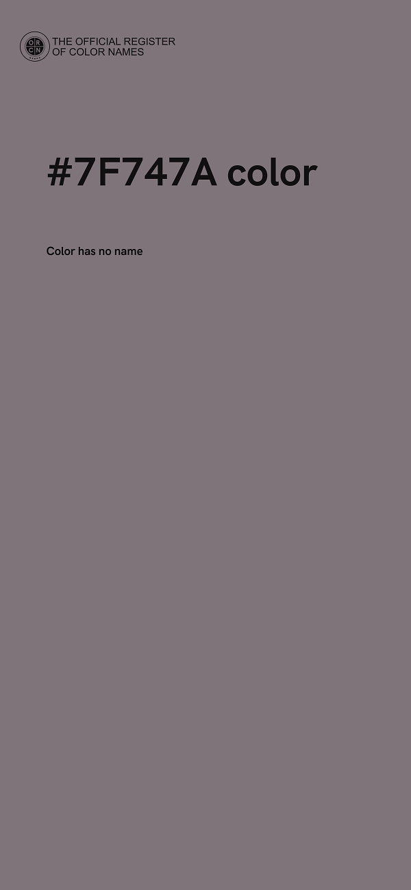 #7F747A color image