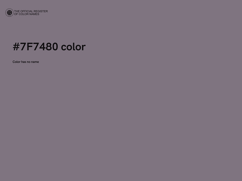 #7F7480 color image