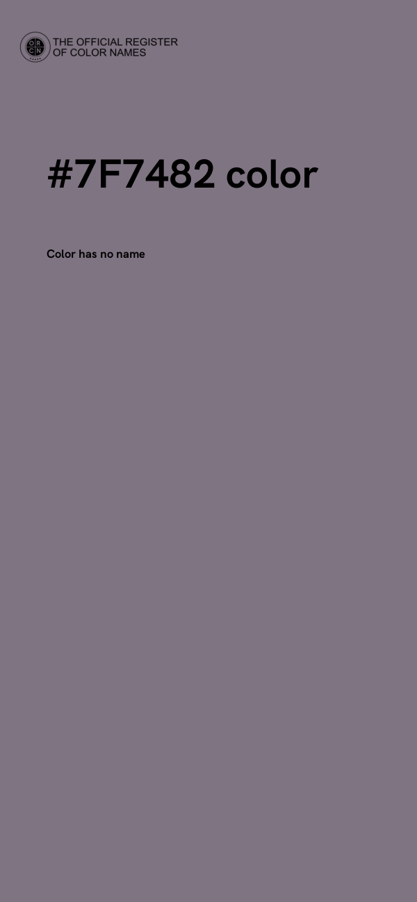 #7F7482 color image
