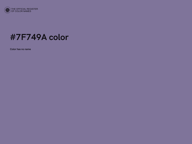 #7F749A color image