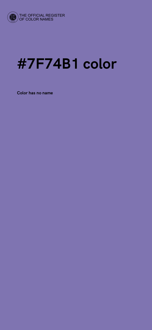 #7F74B1 color image