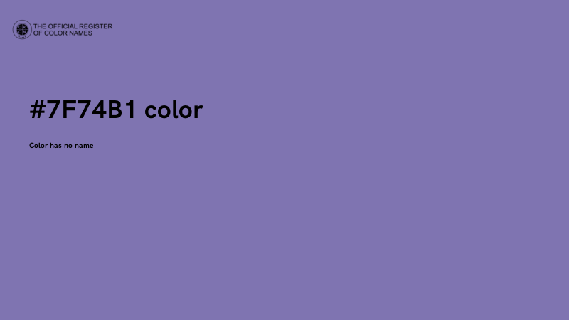 #7F74B1 color image