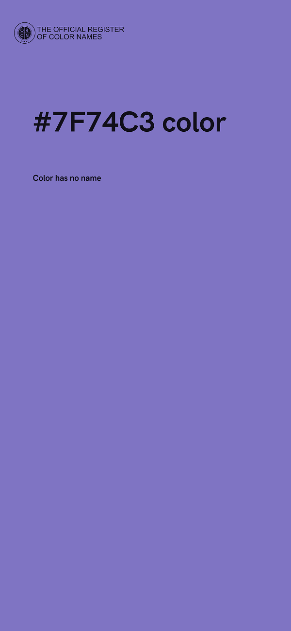 #7F74C3 color image