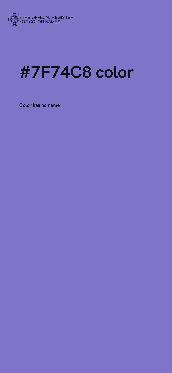 #7F74C8 color image