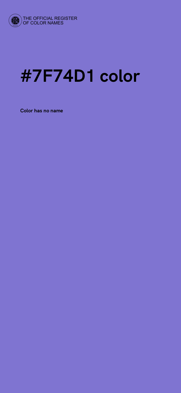 #7F74D1 color image