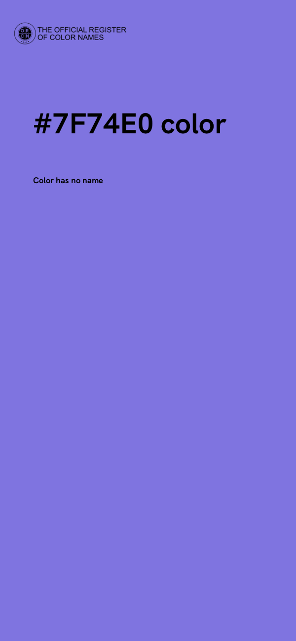 #7F74E0 color image