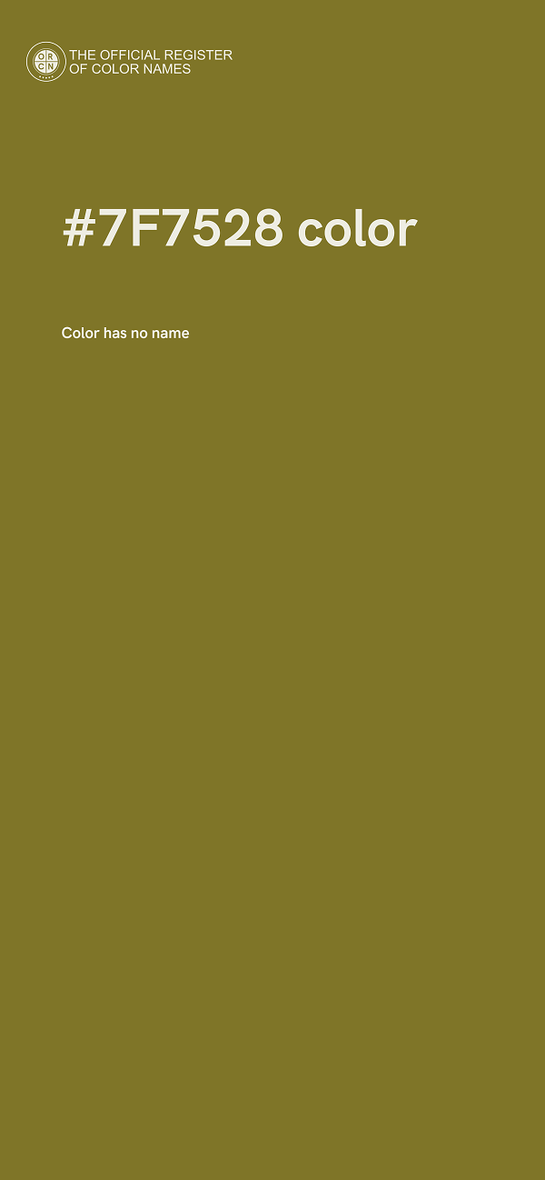 #7F7528 color image