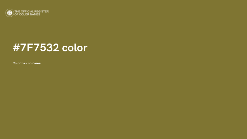 #7F7532 color image