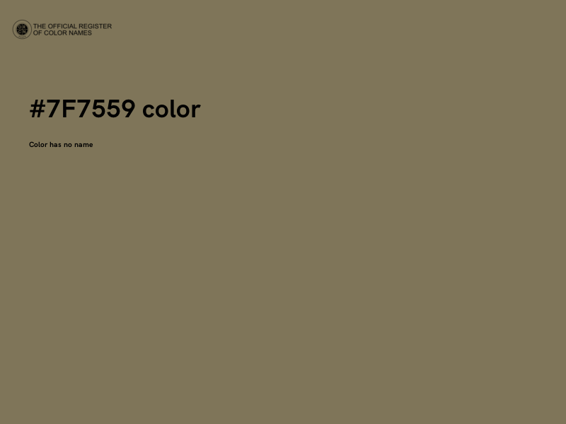 #7F7559 color image