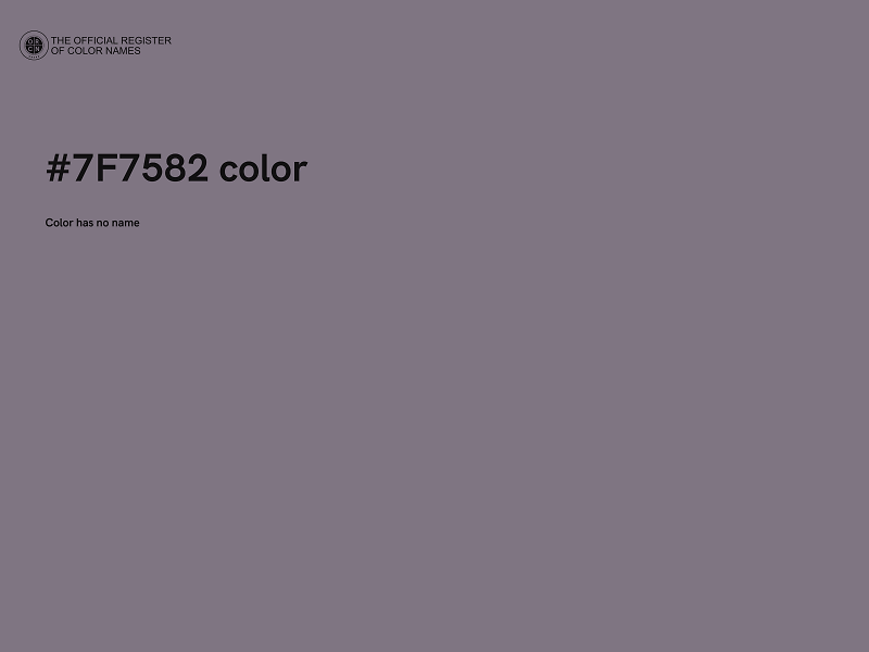 #7F7582 color image