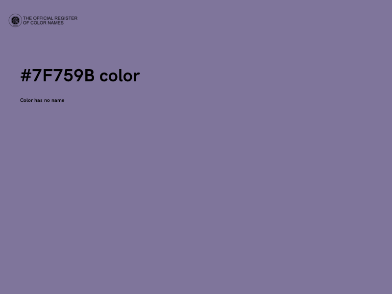 #7F759B color image
