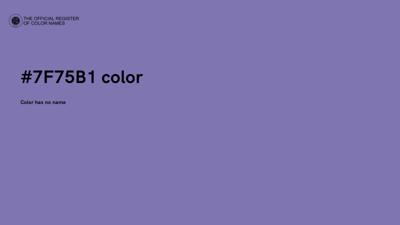 #7F75B1 color image