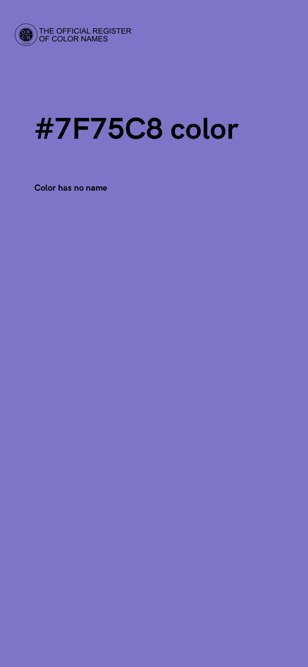 #7F75C8 color image