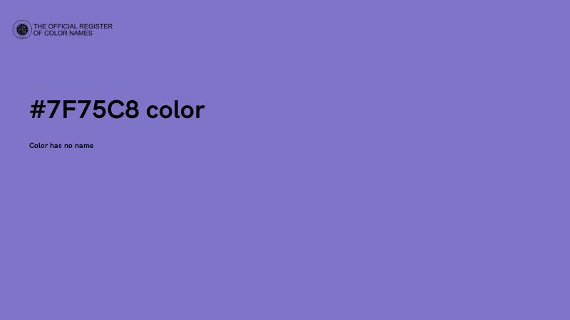 #7F75C8 color image