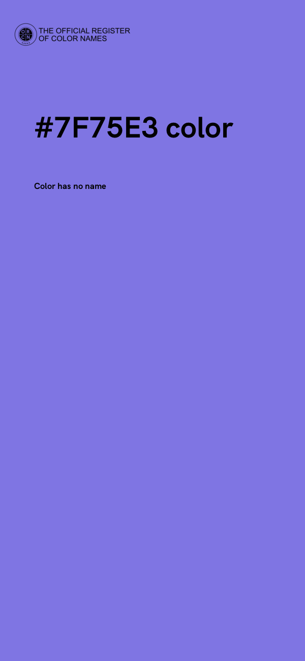 #7F75E3 color image