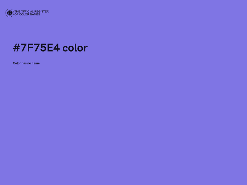 #7F75E4 color image