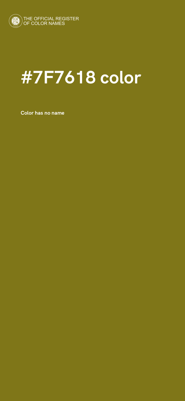 #7F7618 color image