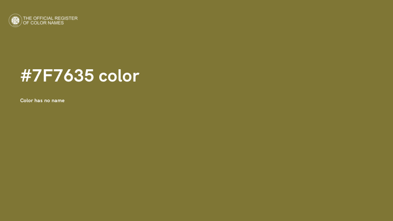 #7F7635 color image