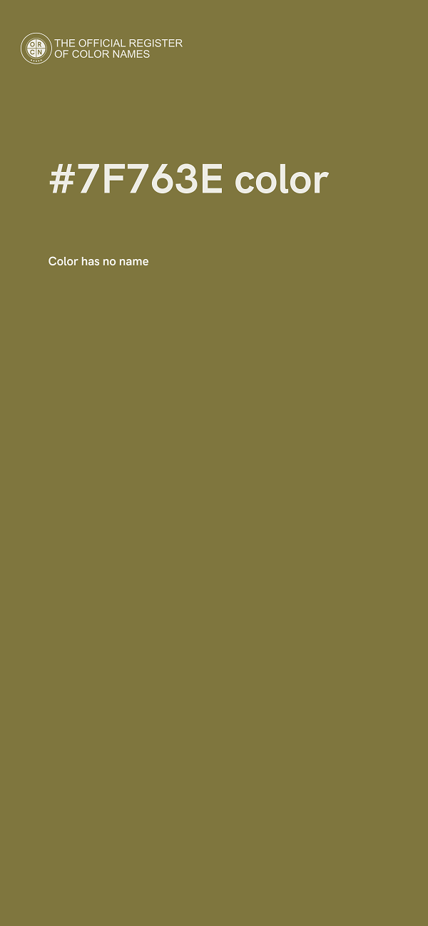#7F763E color image