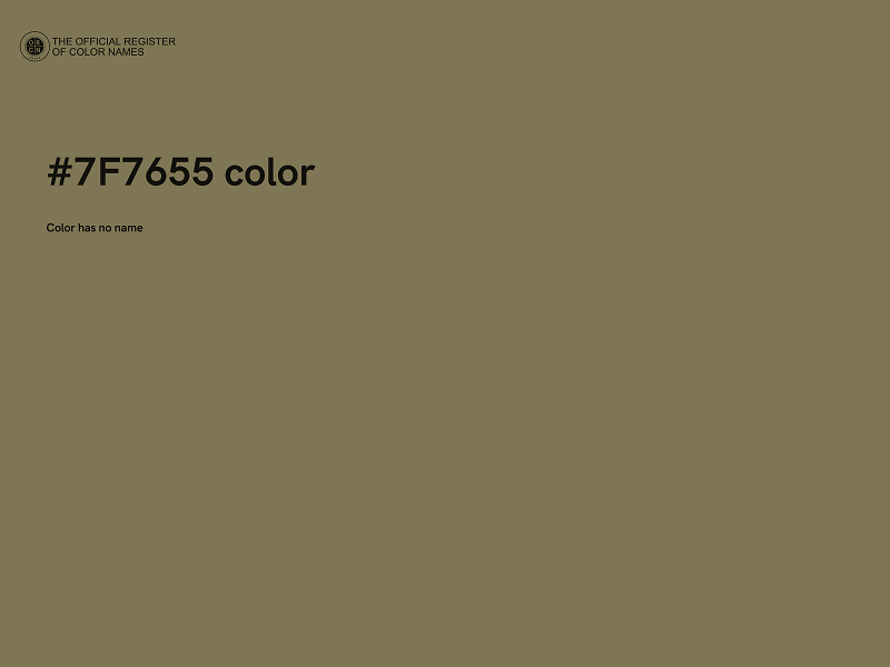 #7F7655 color image