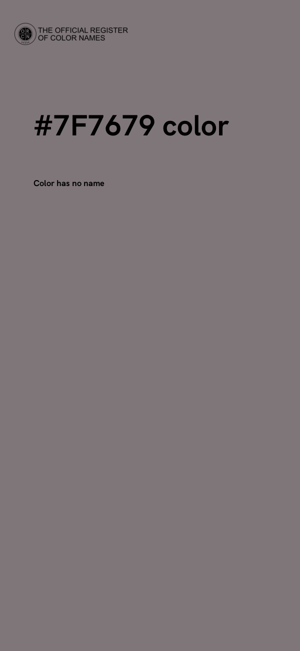 #7F7679 color image