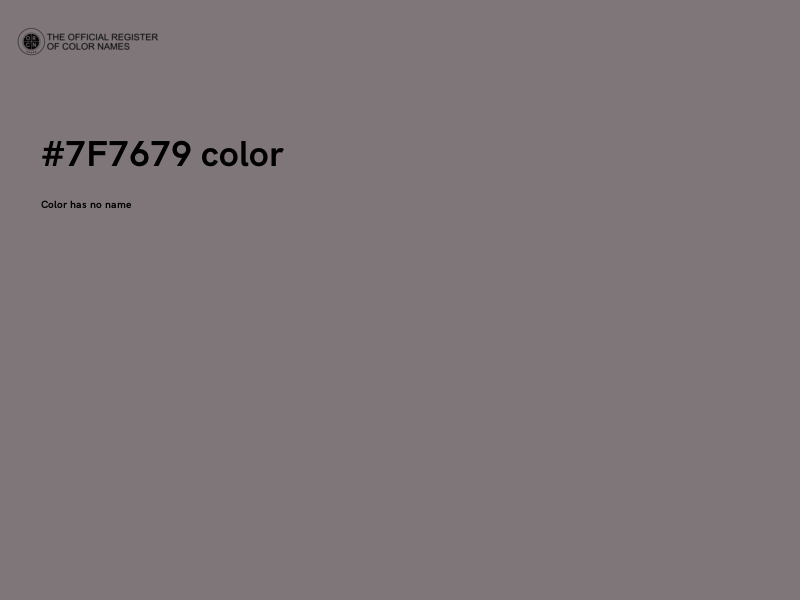 #7F7679 color image