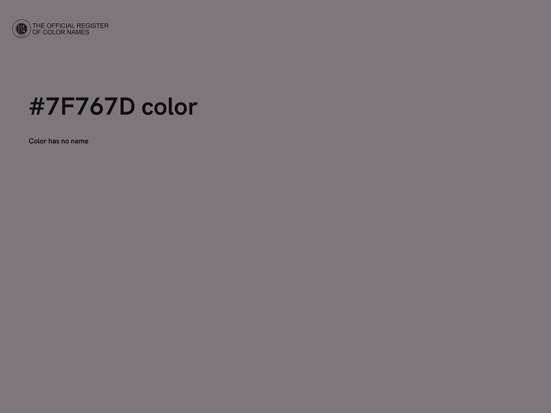 #7F767D color image