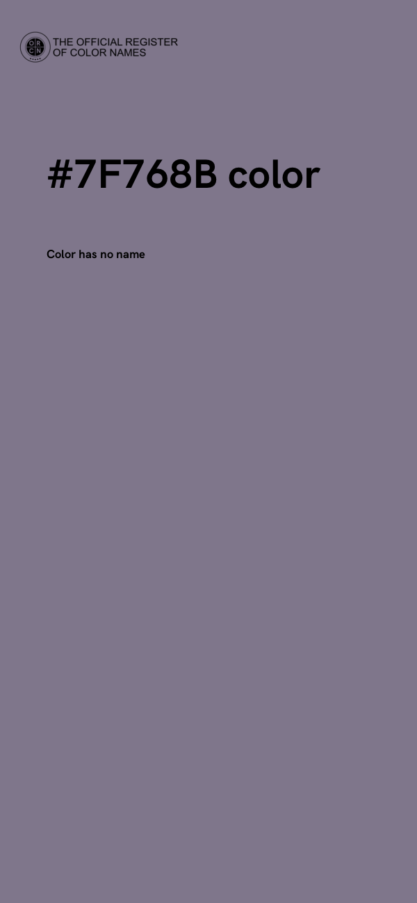 #7F768B color image