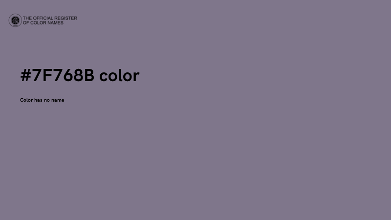 #7F768B color image