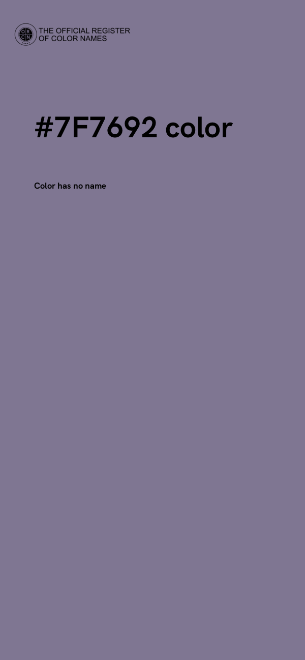 #7F7692 color image