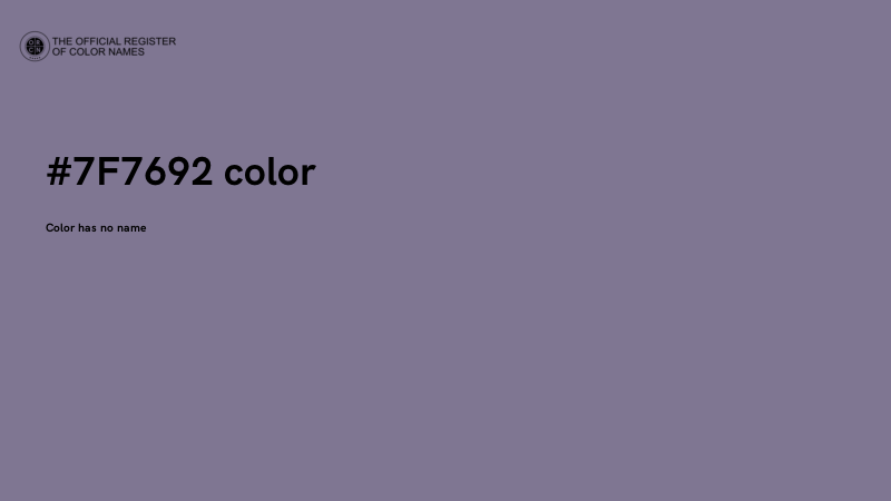 #7F7692 color image
