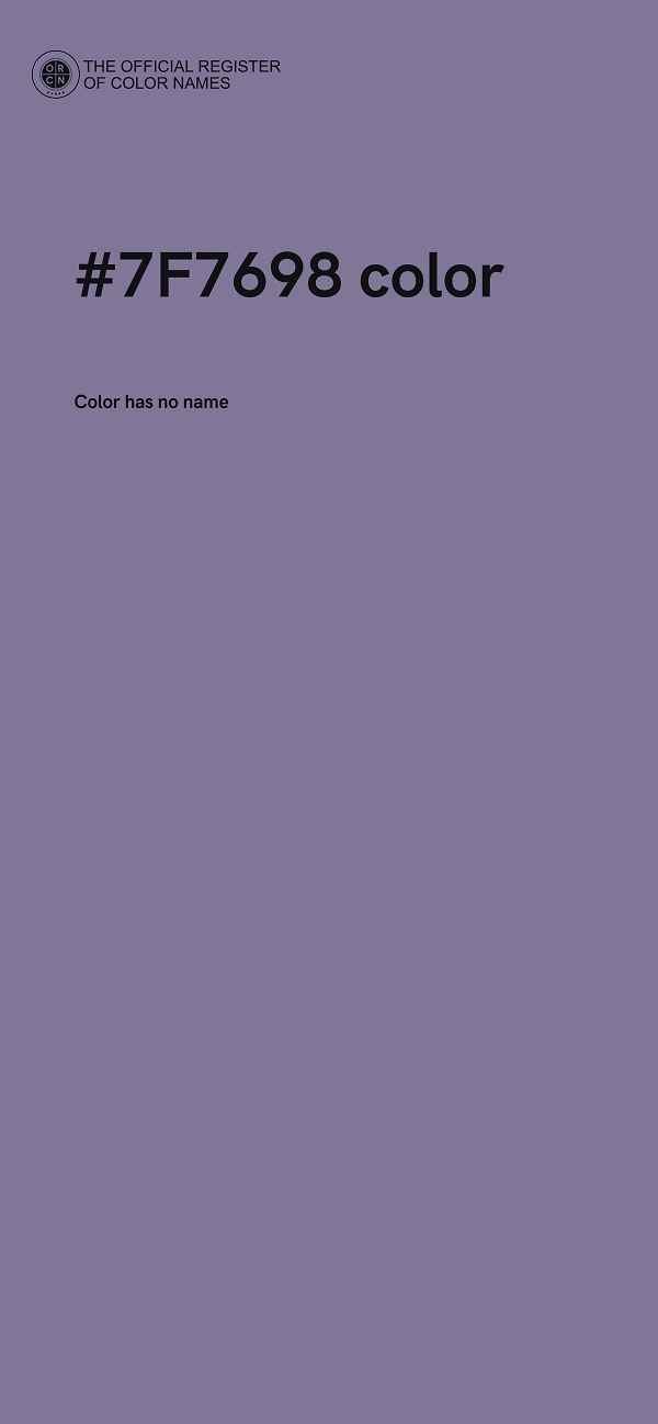 #7F7698 color image