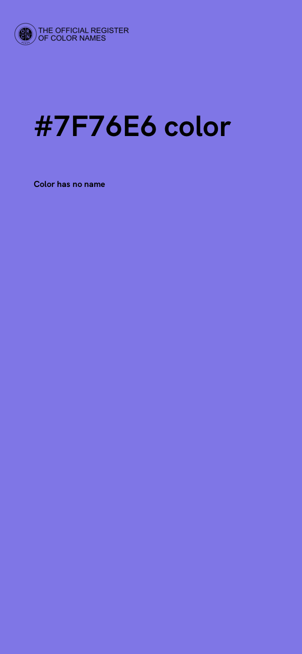 #7F76E6 color image