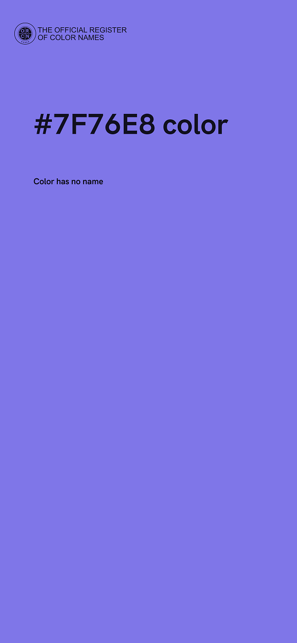 #7F76E8 color image