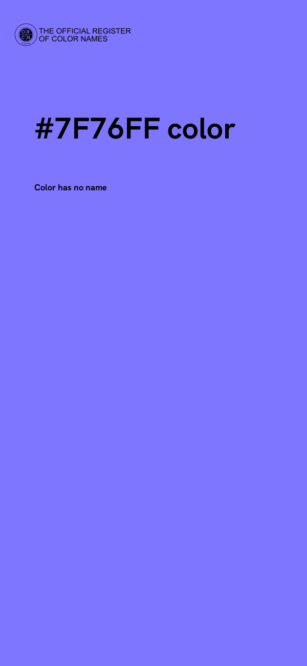 #7F76FF color image