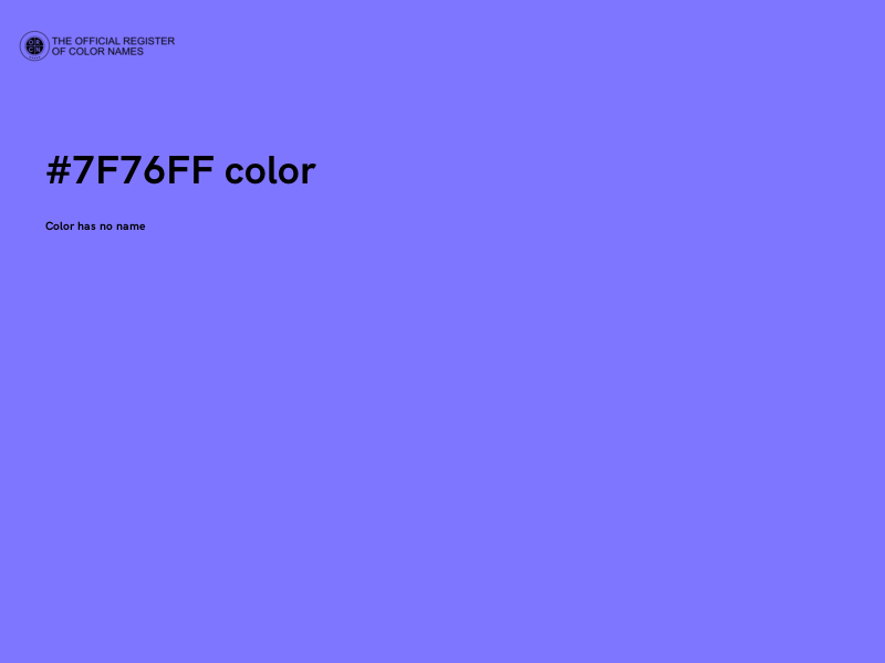 #7F76FF color image