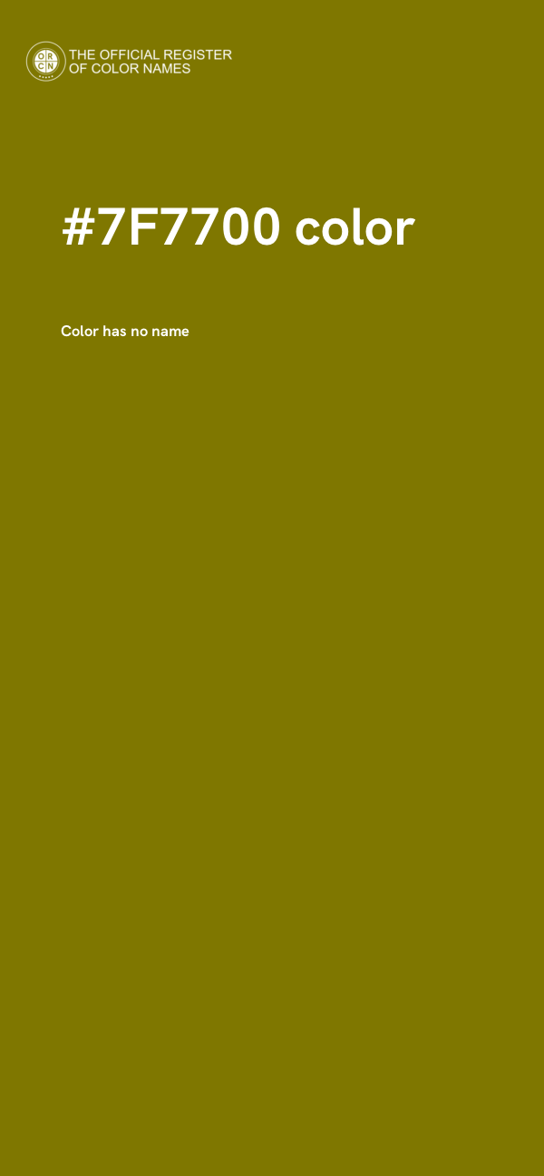 #7F7700 color image